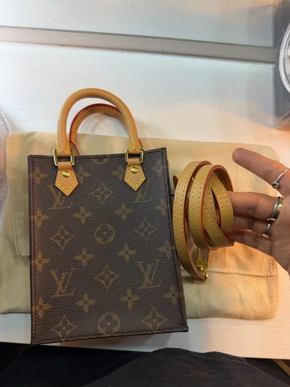 Mini lv petit sac plat - Picture 6 of 12